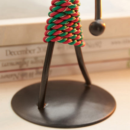 Retro Wrought Iron Man-shaped Candlestick Ornament Restaurant Table Decoration Props