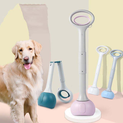Pet Poop Picker Dog Walking Tools With Garbage Bag Storage Box, 28cm Sky Blue, 28cm Purple, 28cm Avocado Green, 48cm Sky Blue, 48cm Purple, 48cm Avocado Green, 70cm Sky Blue, 70cm Purple, 70cm Avocado Green - DealBuddy