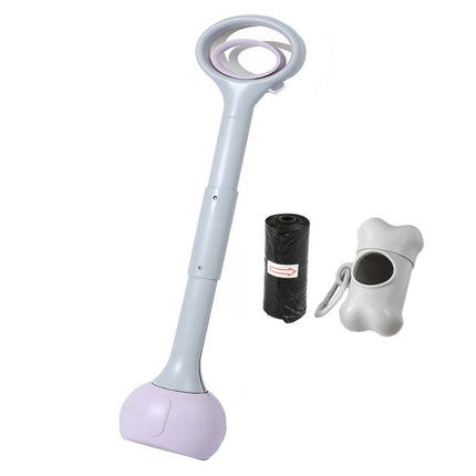 Pet Poop Picker Dog Walking Tools With Garbage Bag Storage Box, 28cm Sky Blue, 28cm Purple, 28cm Avocado Green, 48cm Sky Blue, 48cm Purple, 48cm Avocado Green, 70cm Sky Blue, 70cm Purple, 70cm Avocado Green - DealBuddy