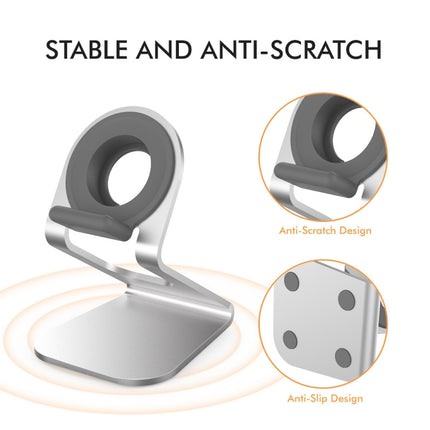 AhaStyle ST03 For Apple Watch Series Aluminum Alloy Stand Base, ST03 (Silver) - DealBuddy