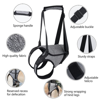 Dog Hind Leg Auxiliary Strap Decompression Auxiliary Travel Belt For Elderly and Injured Dog, S, M, L - DealBuddy