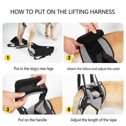 Dog Hind Leg Auxiliary Strap Decompression Auxiliary Travel Belt For Elderly and Injured Dog, S, M, L - DealBuddy
