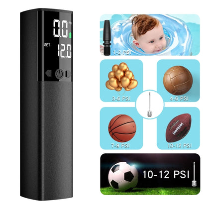 AP-04 Wireless Electric Air Pump With LCD Display For Football Basketball - DealBuddy