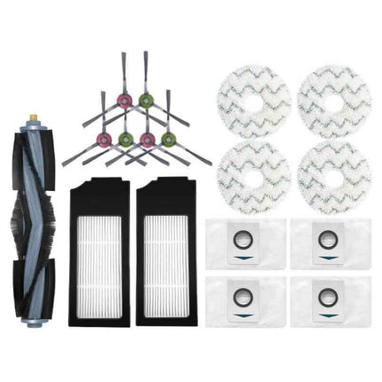 1pc Dust Box For ECOVACS X1 ONMI / X1 TURBO Vacuum Cleaner Accessories, 14 In 1 Set, 1pc Main Brush, 2pairs Side brush, 2pcs Filter, 1pc Main Brush Cover, 2pcs Dust Bag, 1pc Dust Box - DealBuddy