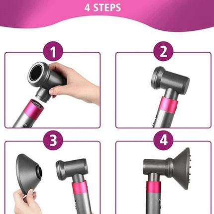 For Dyson Hair Dryer Airwarp Diffusion Nozzle Attachment Replacement Accessories, Without Adapter, With Adapter - DealBuddy