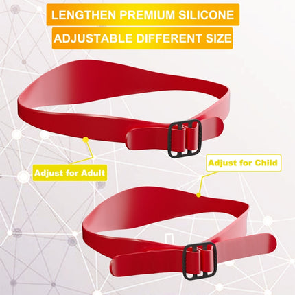 GO042 Adjustable Haircut Trimmer Ruler Neck Hair Trimmer Strap Shaving Styling Template, Adjustable (Red), Adjustable (Black), Adjustable (Blue) - DealBuddy