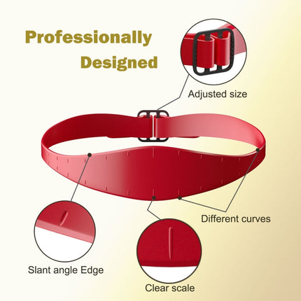 GO042 Adjustable Haircut Trimmer Ruler Neck Hair Trimmer Strap Shaving Styling Template, Adjustable (Red), Adjustable (Black), Adjustable (Blue) - DealBuddy