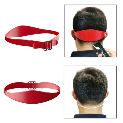 GO042 Adjustable Haircut Trimmer Ruler Neck Hair Trimmer Strap Shaving Styling Template, Adjustable (Red), Adjustable (Black), Adjustable (Blue) - DealBuddy