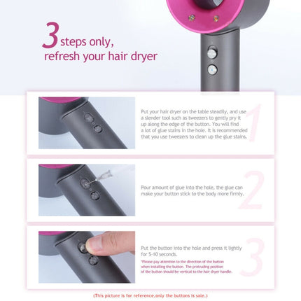 For Dyson Hair Dryer HD01 HD02 HD03 HD04 HD08 4pcs Switch Button Control Buttons, 4pcs Switch Button - DealBuddy