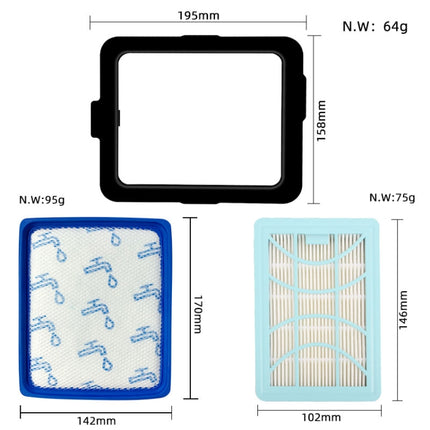 For Philips FC9732 FC9728 FC9735 Vacuum Cleaner Air Filter, 1 Air Inlet +1 Air Outlet, 1 Air Outlet, 1 Outer Frame - DealBuddy