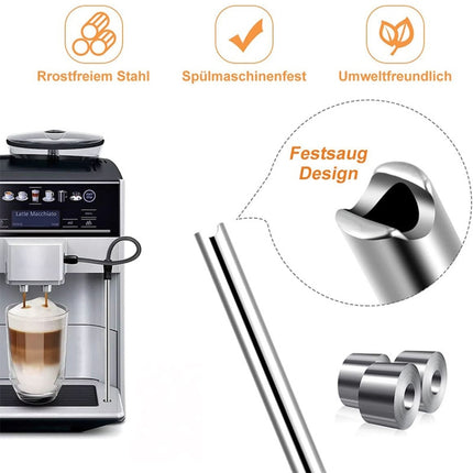 For Bosch VeroAroma / Siemens EQ.6 Series Coffee Machine Milk Pipe and Cleaning Brush Set