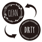 Dishwasher Round Magnet Clean Dirty Sign Double-Sided Dishwasher Magnet Cover - DealBuddy