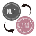 Dishwasher Round Magnet Clean Dirty Sign Double-Sided Dishwasher Magnet Cover - DealBuddy