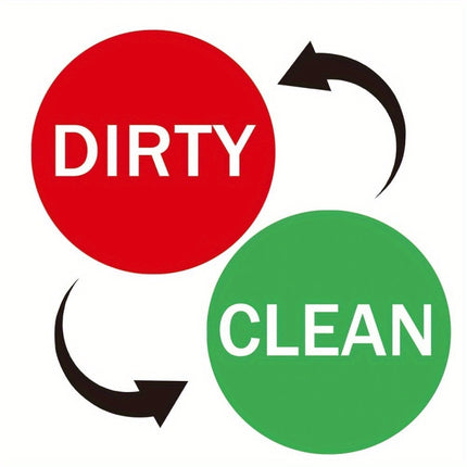 Dishwasher Round Magnet Clean Dirty Sign Double-Sided Dishwasher Magnet Cover - DealBuddy
