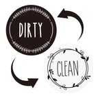 Dishwasher Round Magnet Clean Dirty Sign Double-Sided Dishwasher Magnet Cover - DealBuddy