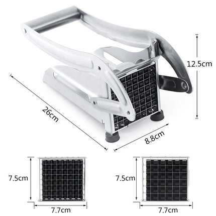 JD-052 Stainless Steel French Fries Cut Multi-functional Home Manual Fries Cut, Potato Cutter 4, Potato Cutter 5 - DealBuddy