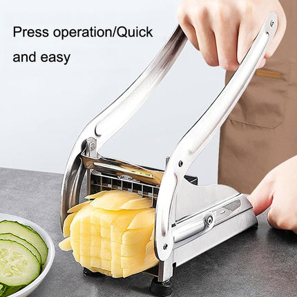 JD-052 Stainless Steel French Fries Cut Multi-functional Home Manual Fries Cut, Potato Cutter 4, Potato Cutter 5 - DealBuddy