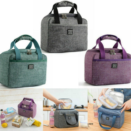 Portable Lunch Bag Thermal Insulated Lunch Box Tote Cooler Handbag - DealBuddy
