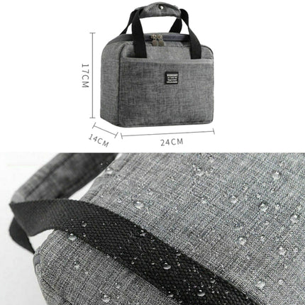 Portable Lunch Bag Thermal Insulated Lunch Box Tote Cooler Handbag