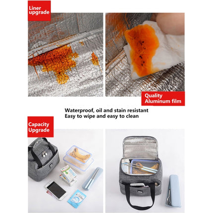 Portable Lunch Bag Thermal Insulated Lunch Box Tote Cooler Handbag