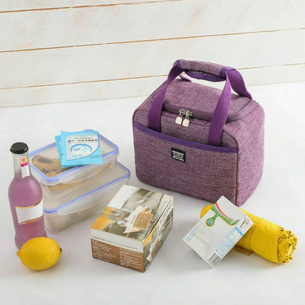 Portable Lunch Bag Thermal Insulated Lunch Box Tote Cooler Handbag - DealBuddy