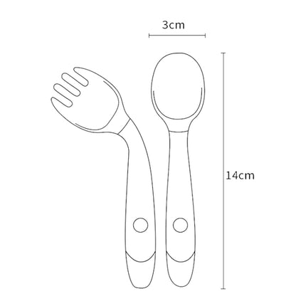 Children Eating Training Tableware Baby Bendable Silicone Soft Spoon