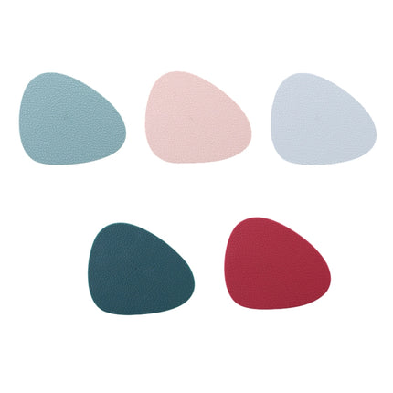 10pcs Teardrop-Shaped Silicone Table Insulation Mat Leather Textured Kitchen Cup And Pot Mat, Coaster(Green), Coaster(Blue), Coaster(Gray), Coaster(Red), Coaster(Pink) - DealBuddy