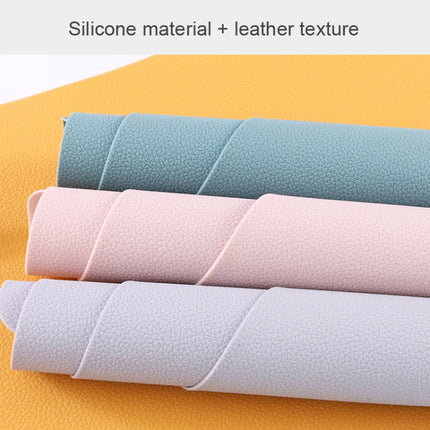10pcs Teardrop-Shaped Silicone Table Insulation Mat Leather Textured Kitchen Cup And Pot Mat