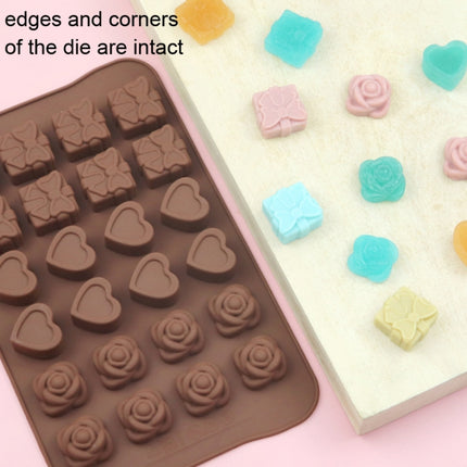2pcs Silicone Chocolate Mold Jelly Christmas Candy Cake Mould, Style:, Gift Box, Shell, Star, Heart To Heart - DealBuddy