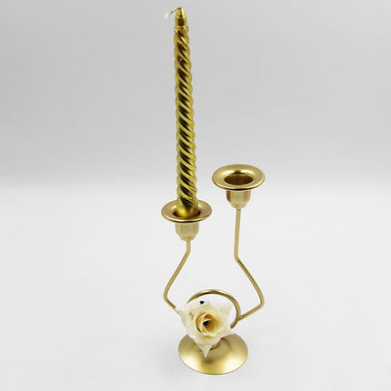 Wrought Iron Double-Headed Candle Holder Party Wedding Table Decoration Candlesticks