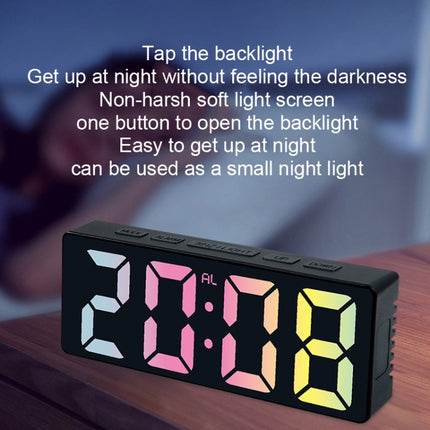 3806C LED Electronic Home Living Room Desktop Clock Perpetual Calendar Digital Tabletop Clock
