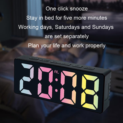 3806C LED Electronic Home Living Room Desktop Clock Perpetual Calendar Digital Tabletop Clock