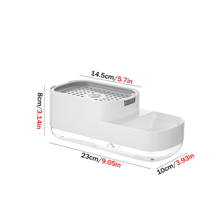 Soap Dispenser Bottle Automatic Liquid Soap Dispenser Kitchen Sponge Brush Storage Box