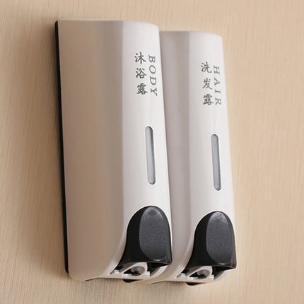 Round Wall Mounted Manual Press Soap Dispenser Shampoo Bottle Hand Wash Body Wash Dispenser