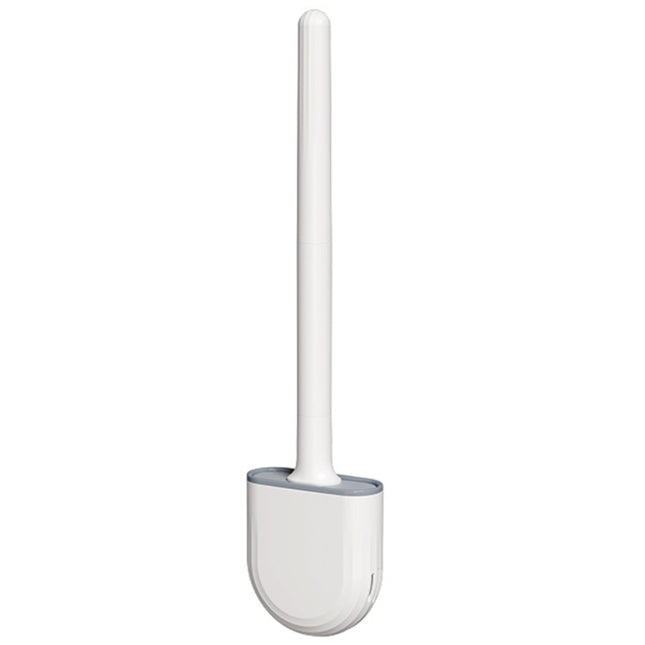 Soft Rubber Toilet Brush Clamp No Dead Space Cleaning Brush, Leakage
