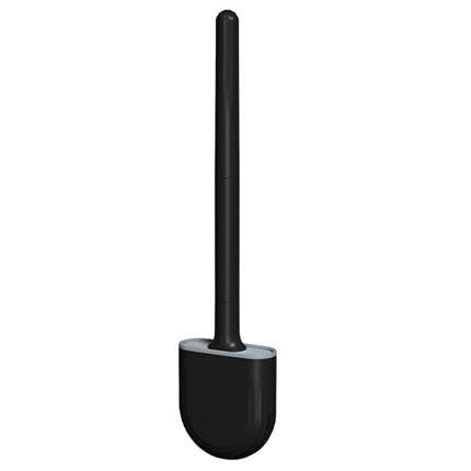 Soft Rubber Toilet Brush Clamp No Dead Space Cleaning Brush, Leakage