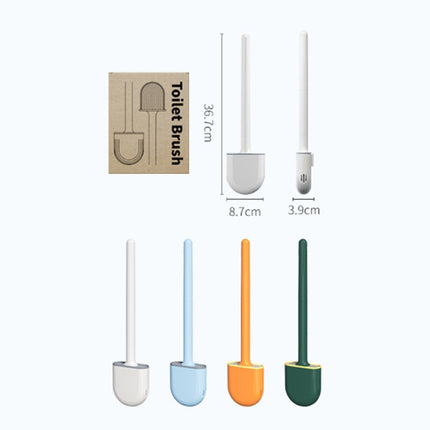 Soft Rubber Toilet Brush Clamp No Dead Space Cleaning Brush, Leakage
