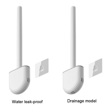 Soft Rubber Toilet Brush Clamp No Dead Space Cleaning Brush, Leakage, Drain - DealBuddy