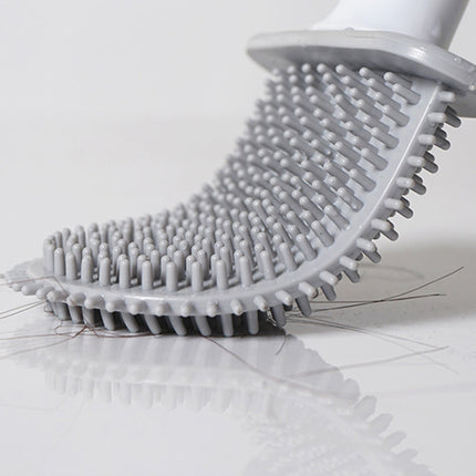 Soft Rubber Toilet Brush Clamp No Dead Space Cleaning Brush, Leakage
