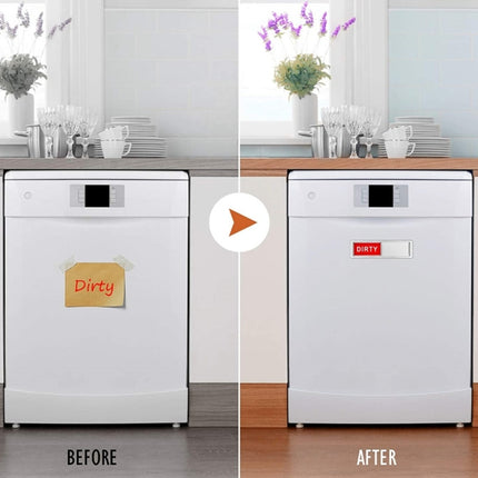 Dishwasher Magnet Clean Dirty Sign Double-Sided Refrigerator Magnet
