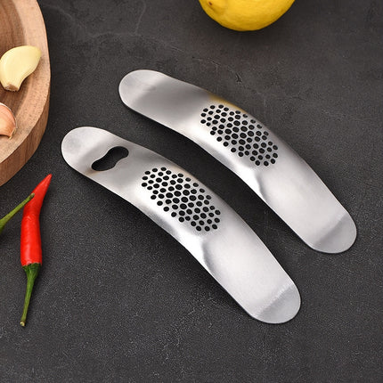 WGKT0089 430 Stainless Steel Boat Shaped Garlic Grinder Manual Garlic Press Tools Kitchen Gadgets, Garlic Grinder(Style 1), Garlic Grinder(Style 2) - DealBuddy