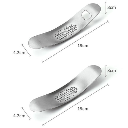 WGKT0089 430 Stainless Steel Boat Shaped Garlic Grinder Manual Garlic Press Tools Kitchen Gadgets, Garlic Grinder(Style 1), Garlic Grinder(Style 2) - DealBuddy