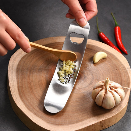 WGKT0089 430 Stainless Steel Boat Shaped Garlic Grinder Manual Garlic Press Tools Kitchen Gadgets, Garlic Grinder(Style 1), Garlic Grinder(Style 2) - DealBuddy