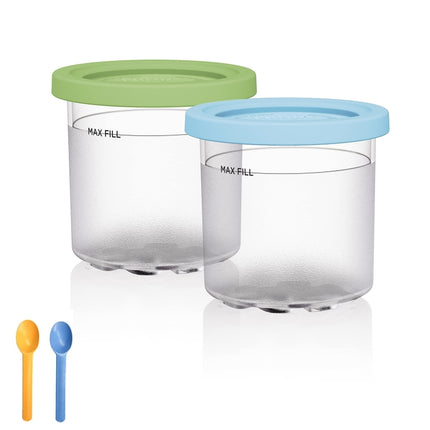 For Ninja NC299AMZ NC300 Ice Cream Storage Containers with Lids, 2 Cups, 4 Cups, 2 Cups+Spoon, 4 Cups+Spoon - DealBuddy