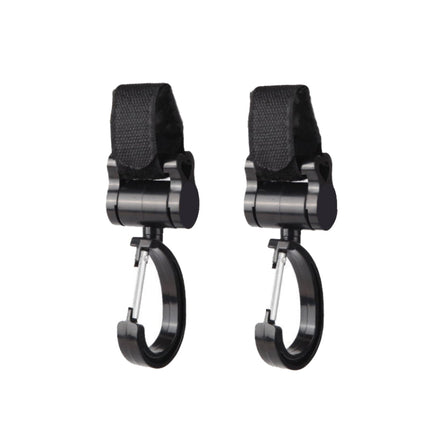 2pcs Universal Baby Stroller Hooks Accessories 360 Degree Sticky Hooks, Sticky Hooks(Pink), Sticky Hooks(Yellow), Sticky Hooks(Black)