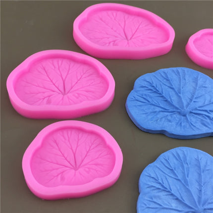 3pcs Lotus Leaf Silicone Epoxy Fondant Decoration Mold