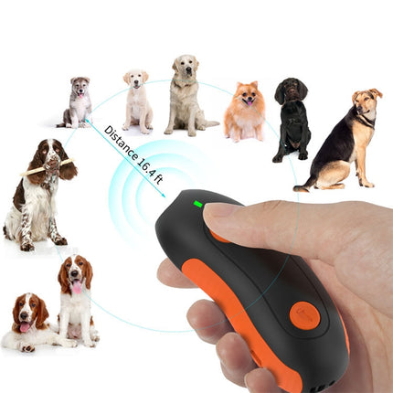 Ultrasonic Pet Trainer Handheld Sonic Dog Repeller Portable Electronic Dog Trainer, D2 - DealBuddy