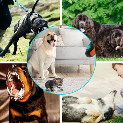 Ultrasonic Pet Trainer Handheld Sonic Dog Repeller Portable Electronic Dog Trainer, D2 - DealBuddy