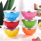 Double-Layer Stainless Steel Bowl With Lid Children Dinner Insulated Rice Bowl, 6pcs /Set 13cm, 6pcs /Set 15cm, 6pcs /Set 17cm - DealBuddy