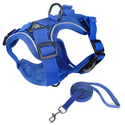 Pet Vest Harness + Traction Rope Set Reflective Breathable Dog Cat Harness, S, M, L, XL - DealBuddy
